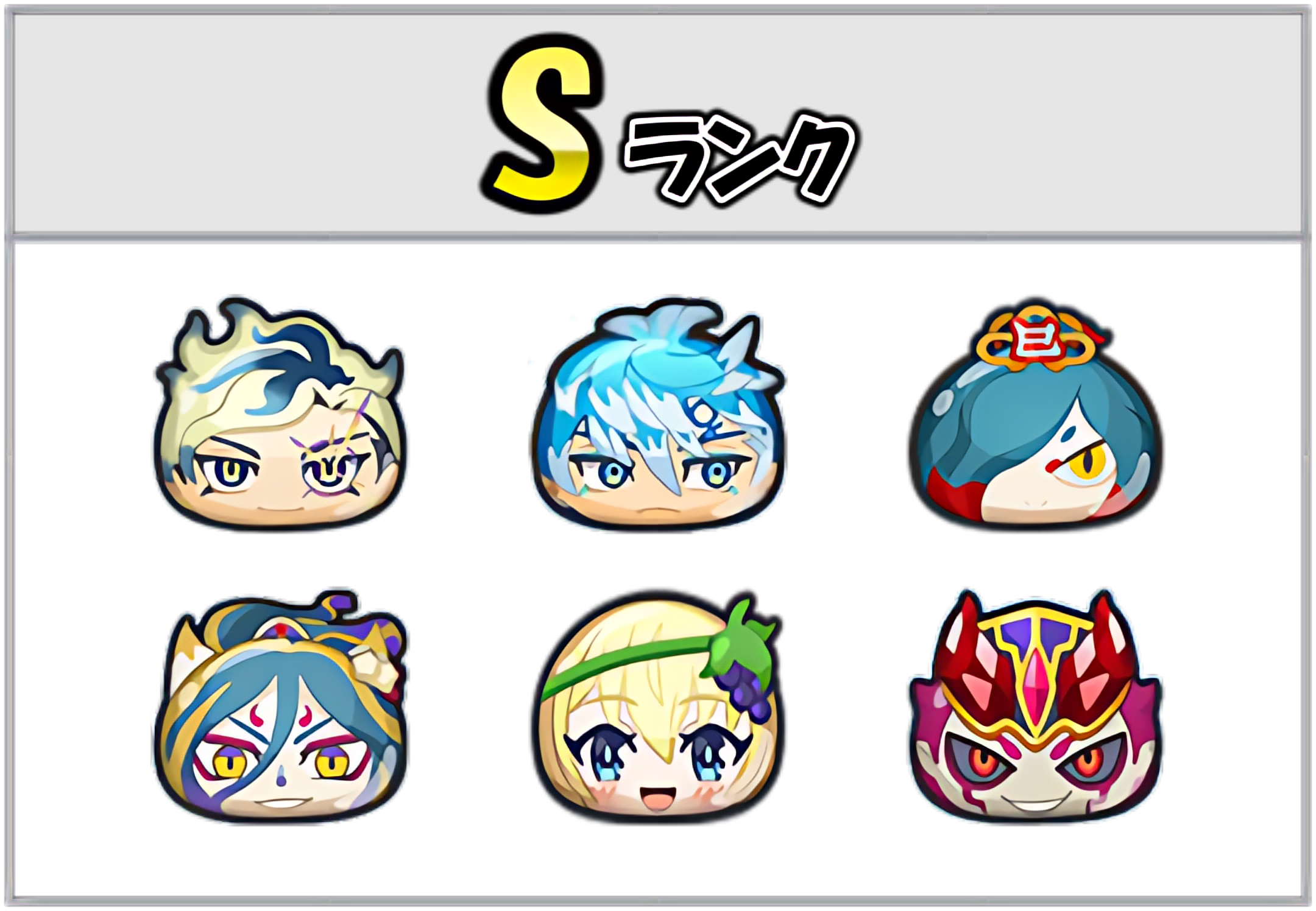 4つのでかぷに生成のSキャラ
