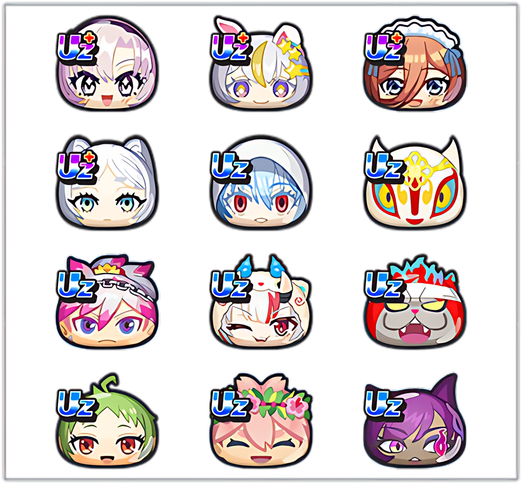 サイズアップのキャラ