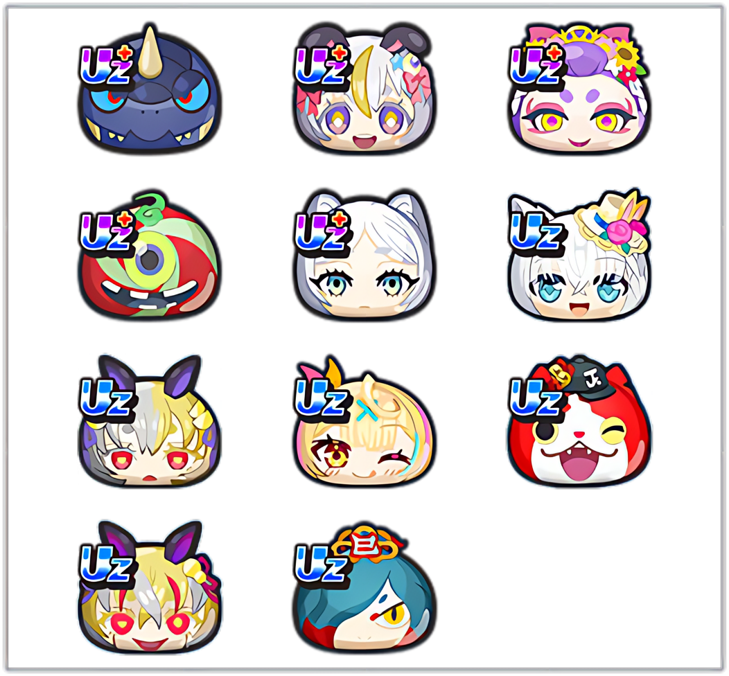 4つのでかぷに生成のキャラ