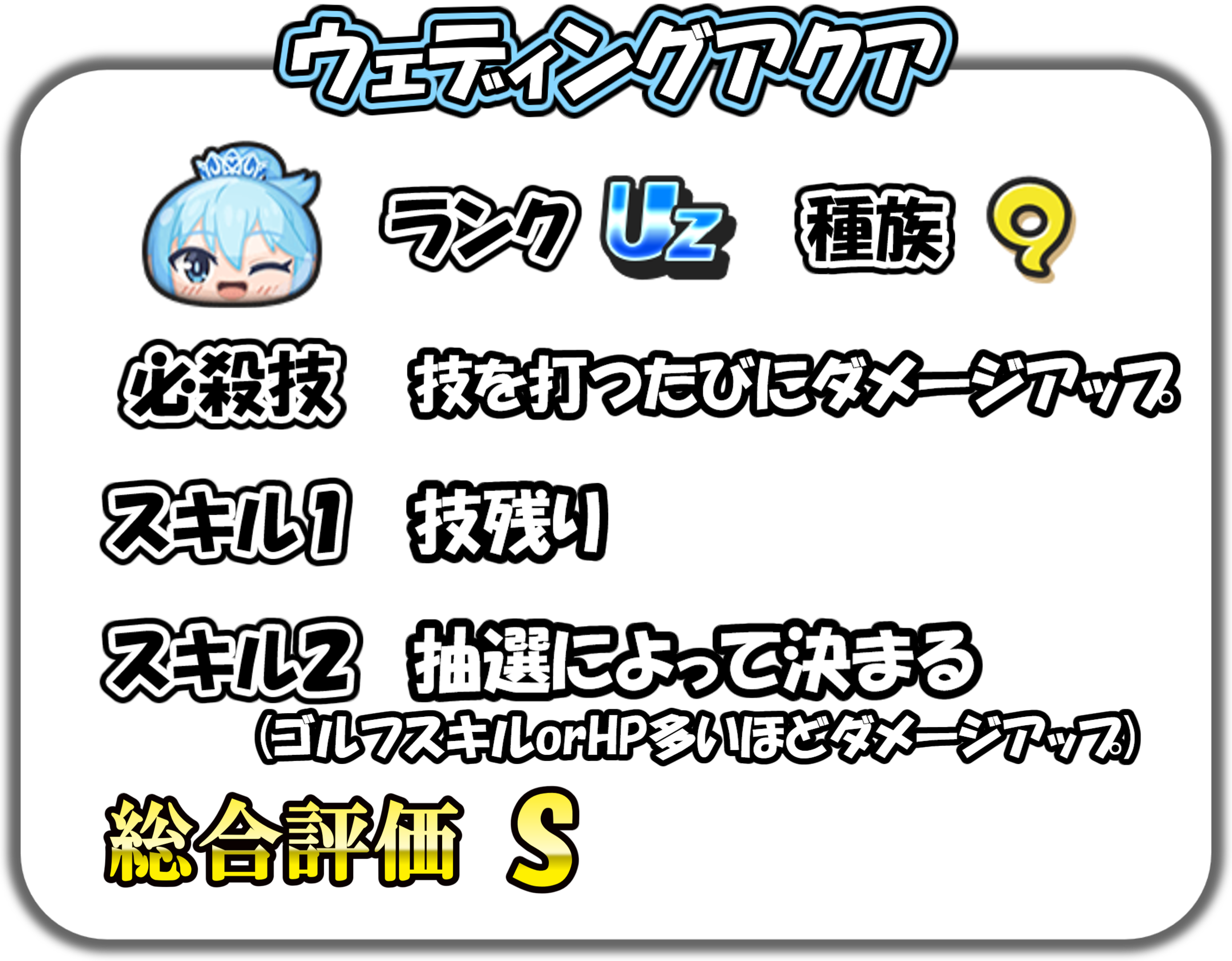 ウェディングアクアの解説