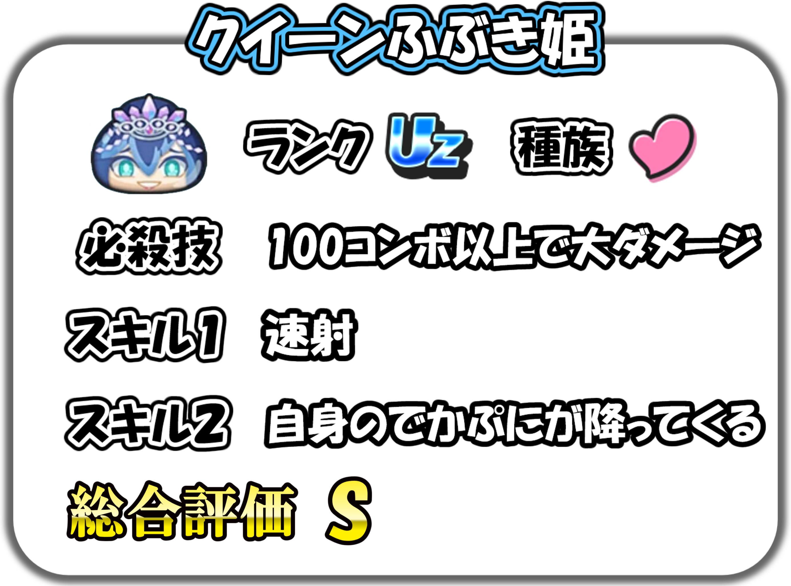 クイーンふぶき姫の解説