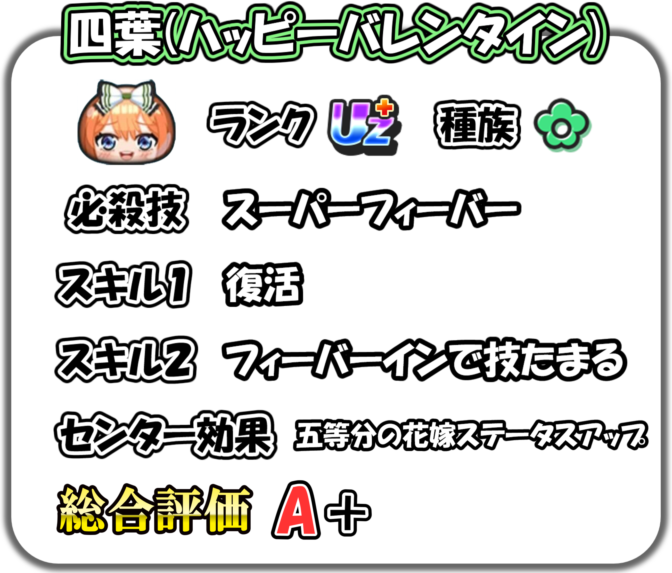 四葉(ハッピーバレンタイン)の解説