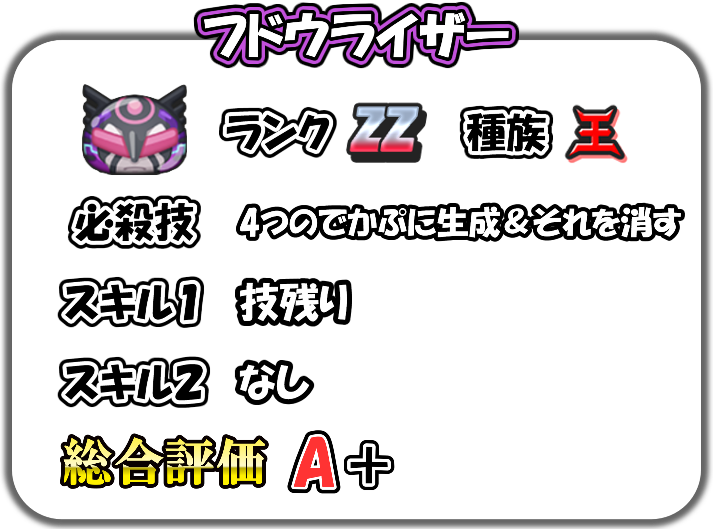 フドウライザーの解説