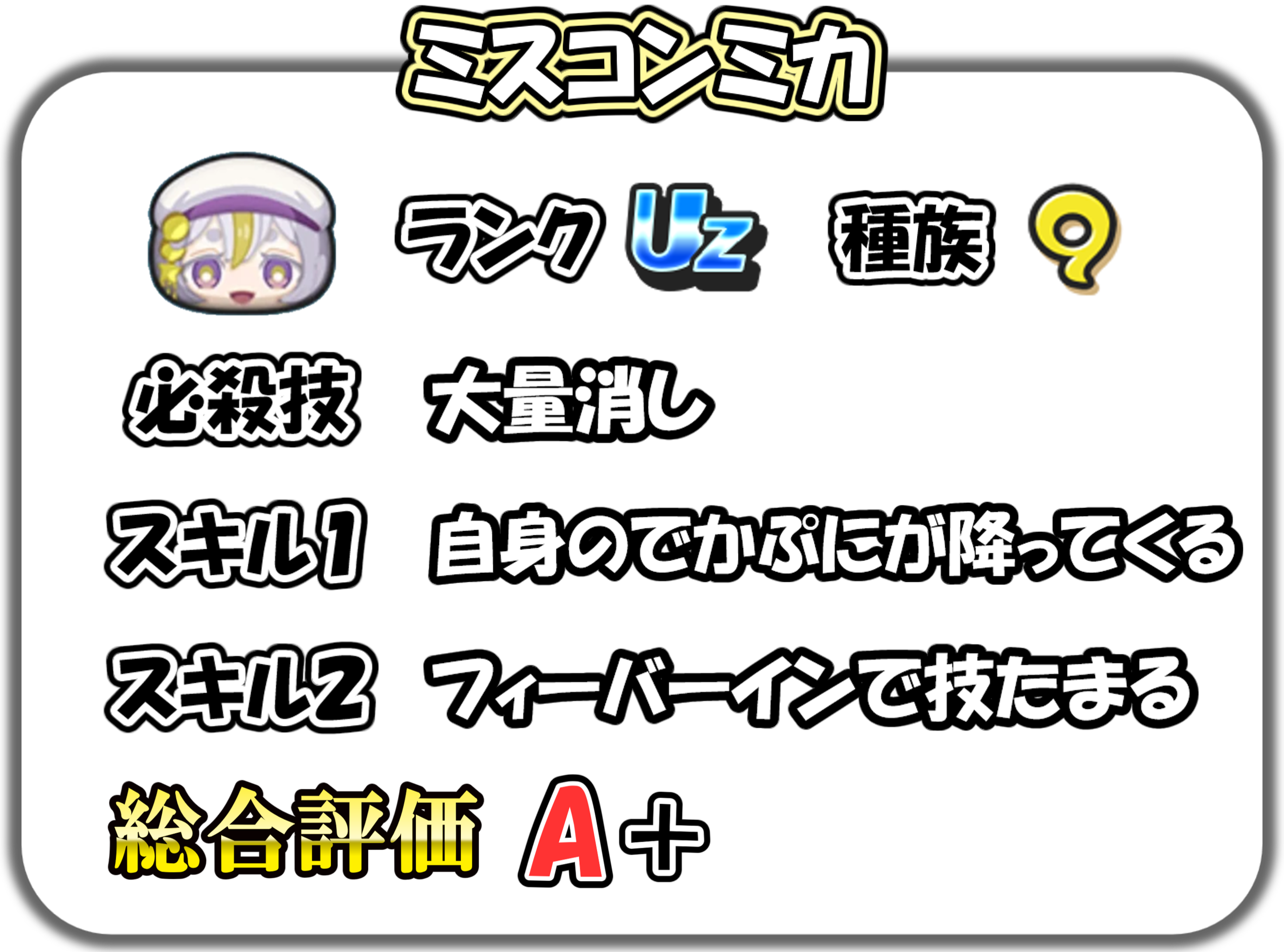 ミスコンミカの解説