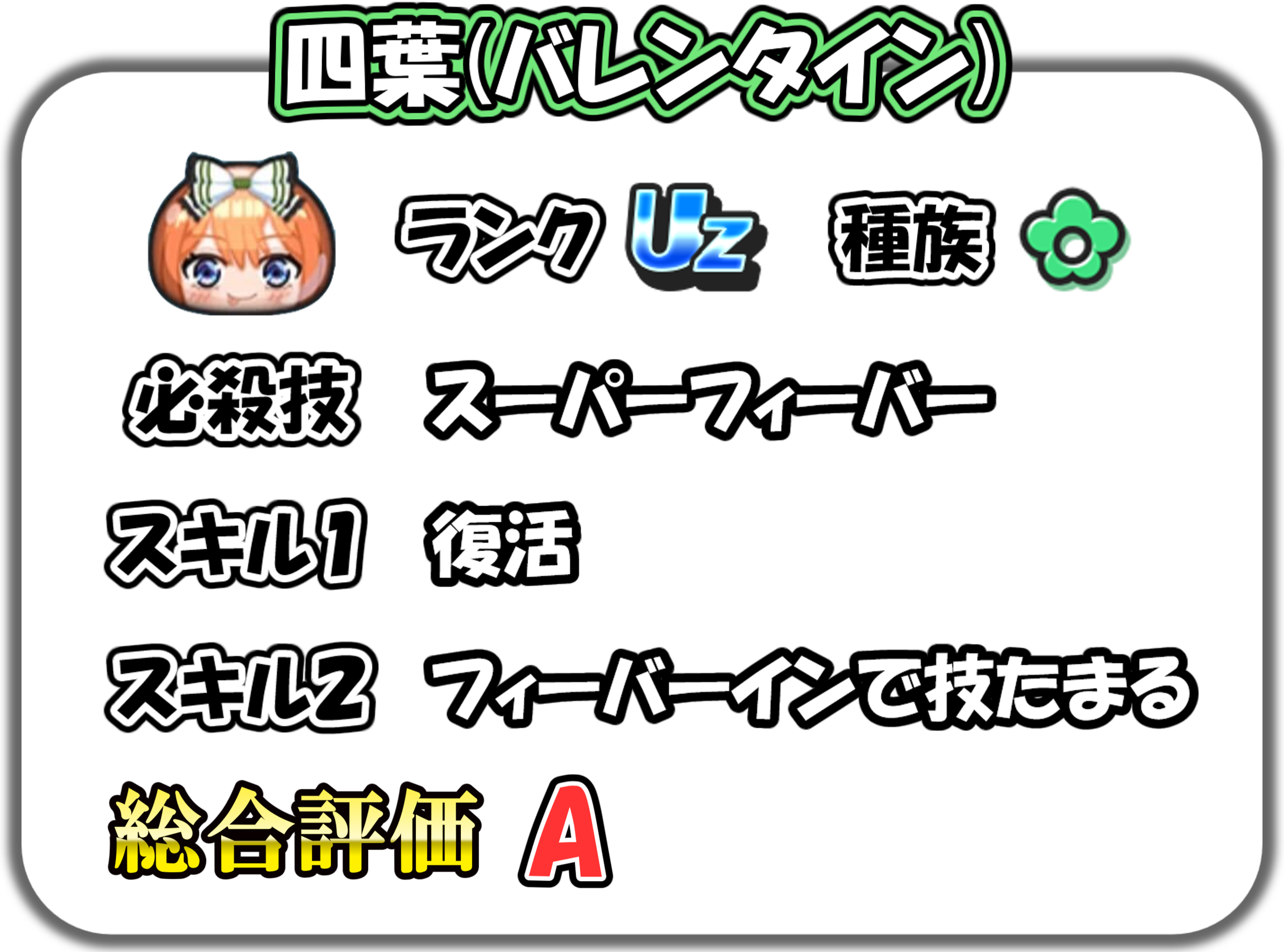 四葉(バレンタイン)の解説
