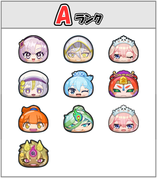 フシギ最強ランキングAのキャラ