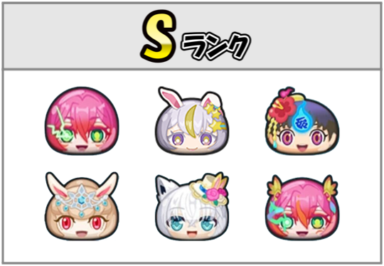 フシギ最強ランキングSのキャラ