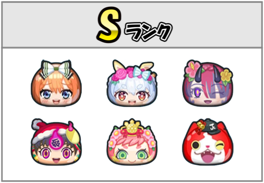 ポカポカ最強ランキングSのキャラ