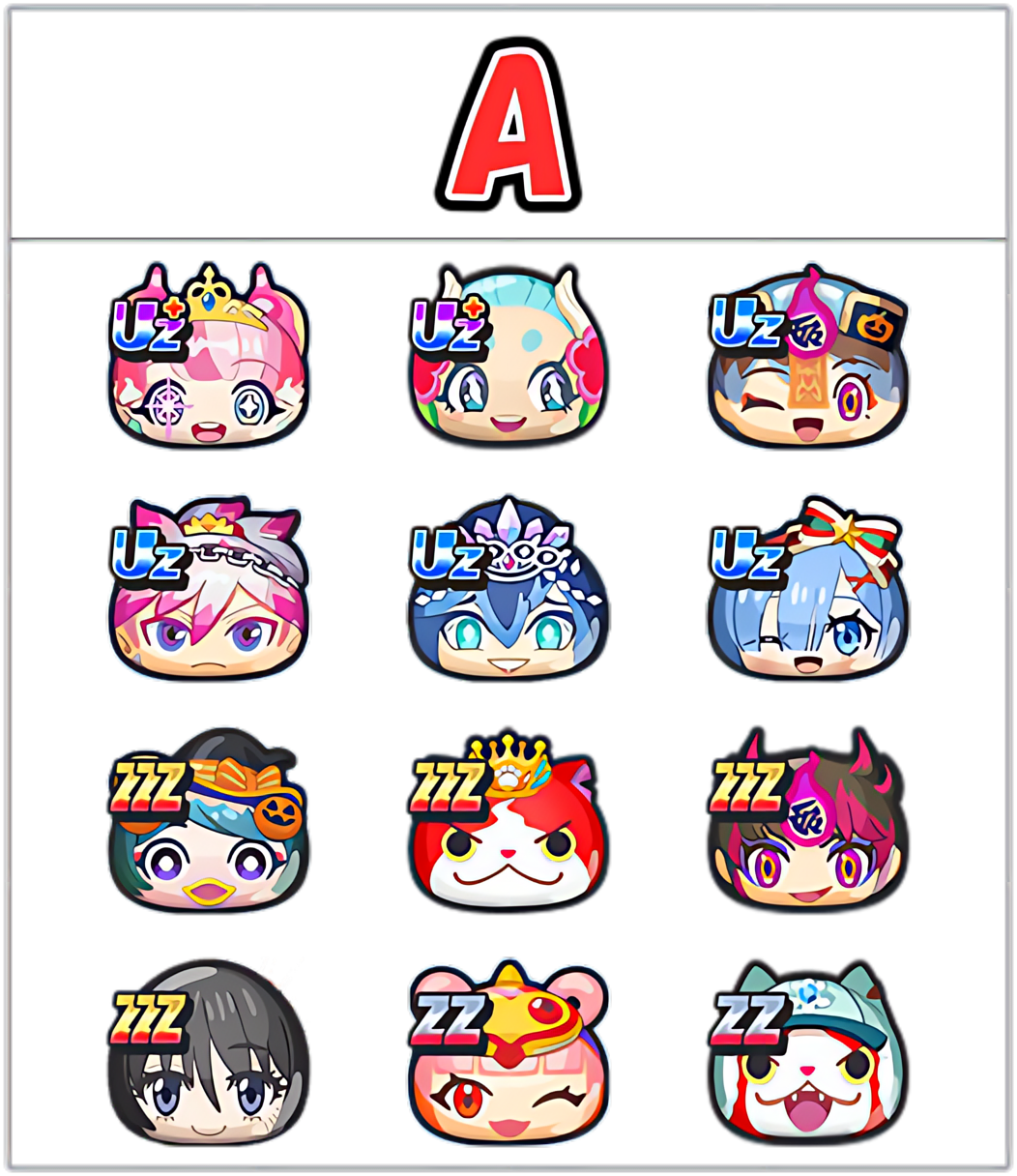 プリチー最強ランキングAのキャラ