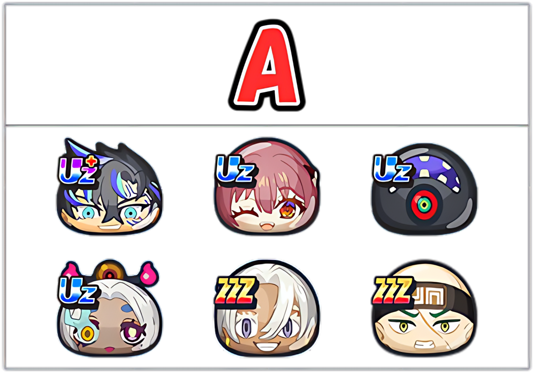ブキミー最強ランキングAのキャラ