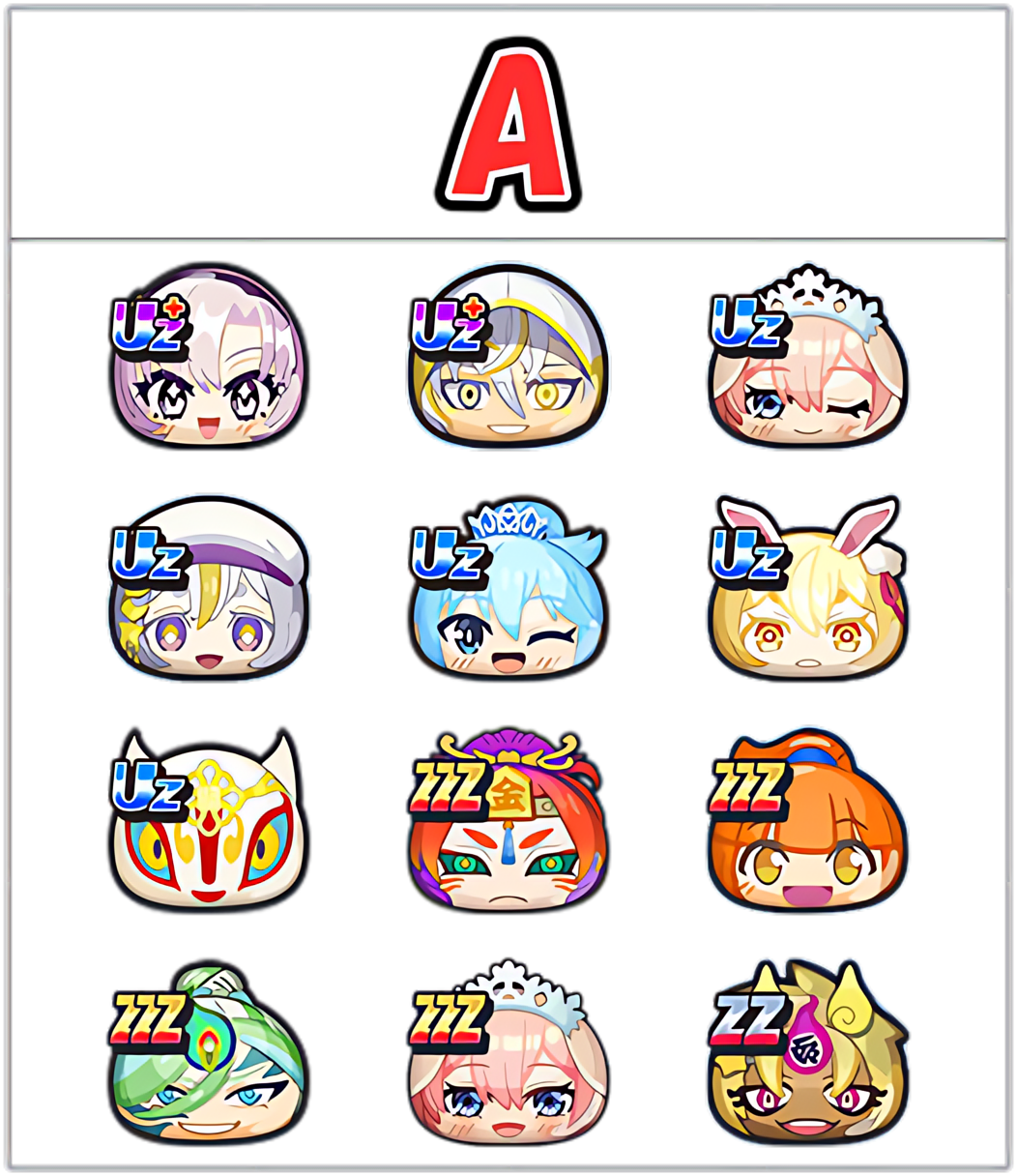 フシギ最強ランキングAのキャラ