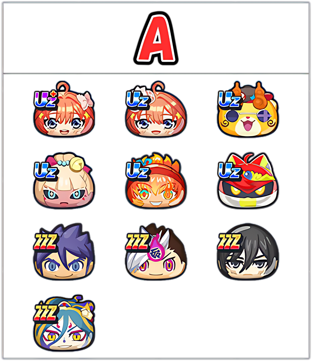 イサマシ最強ランキングAのキャラ