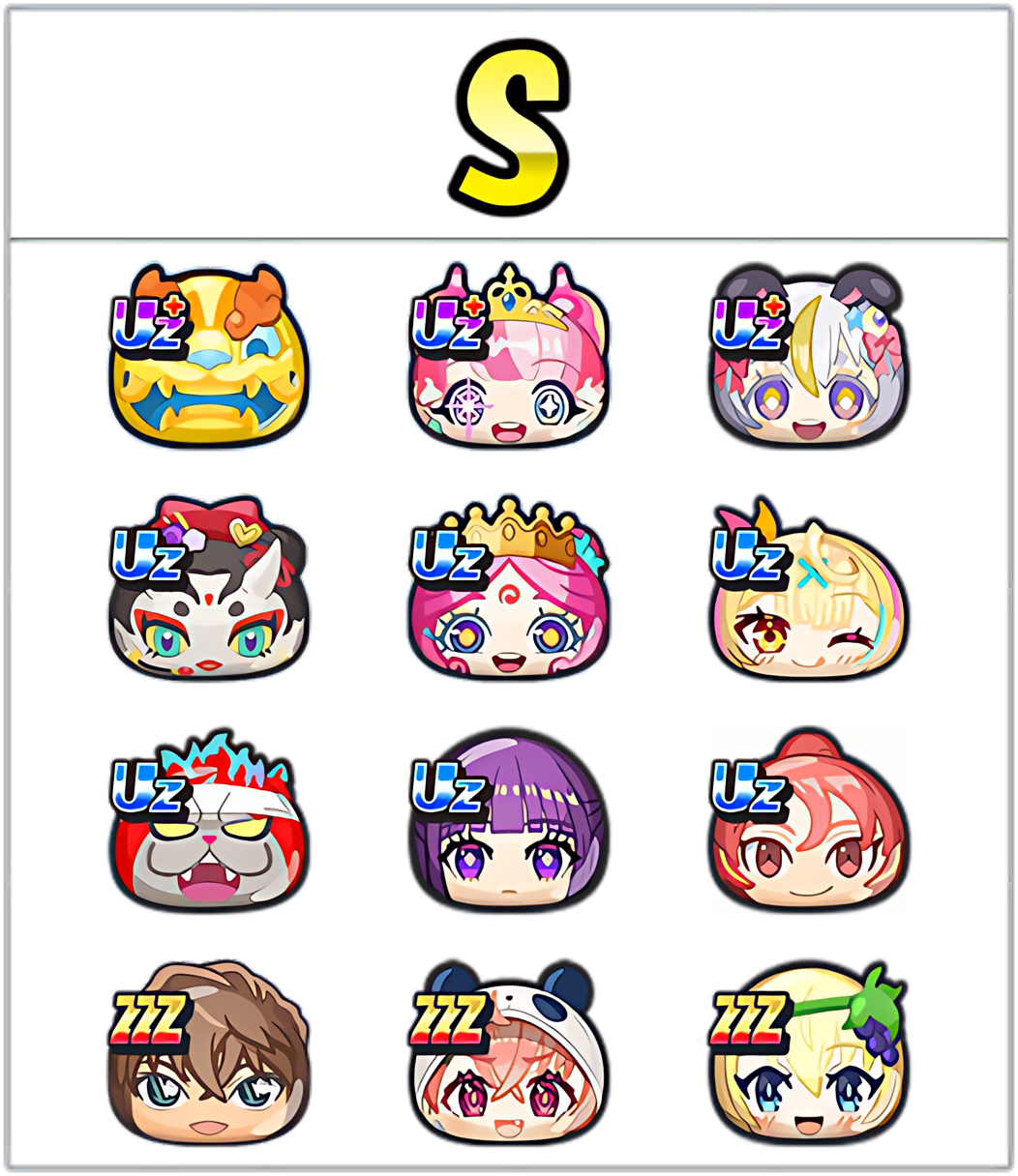 プリチー最強ランキングSのキャラ