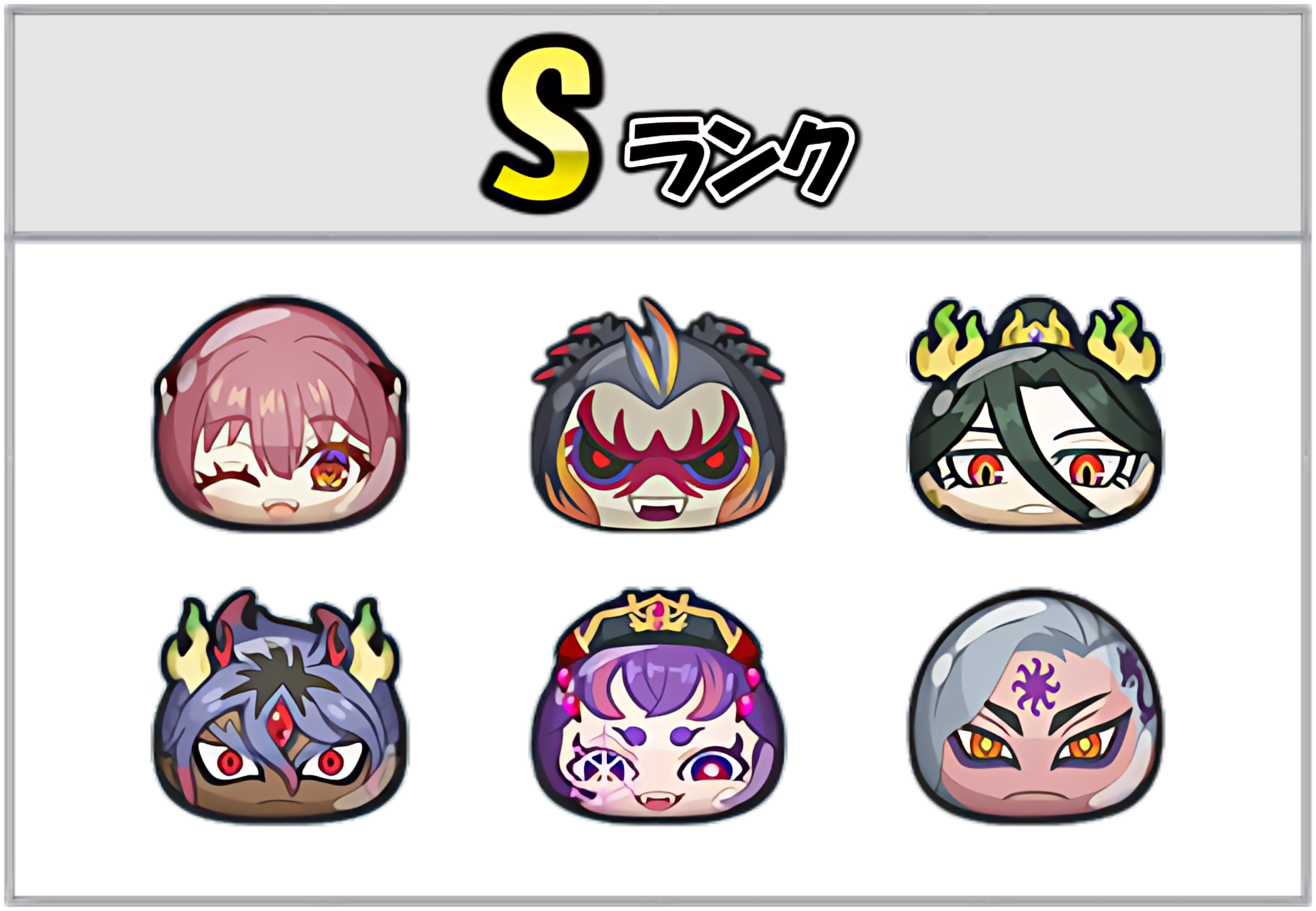 ブキミー最強ランキングSのキャラ
