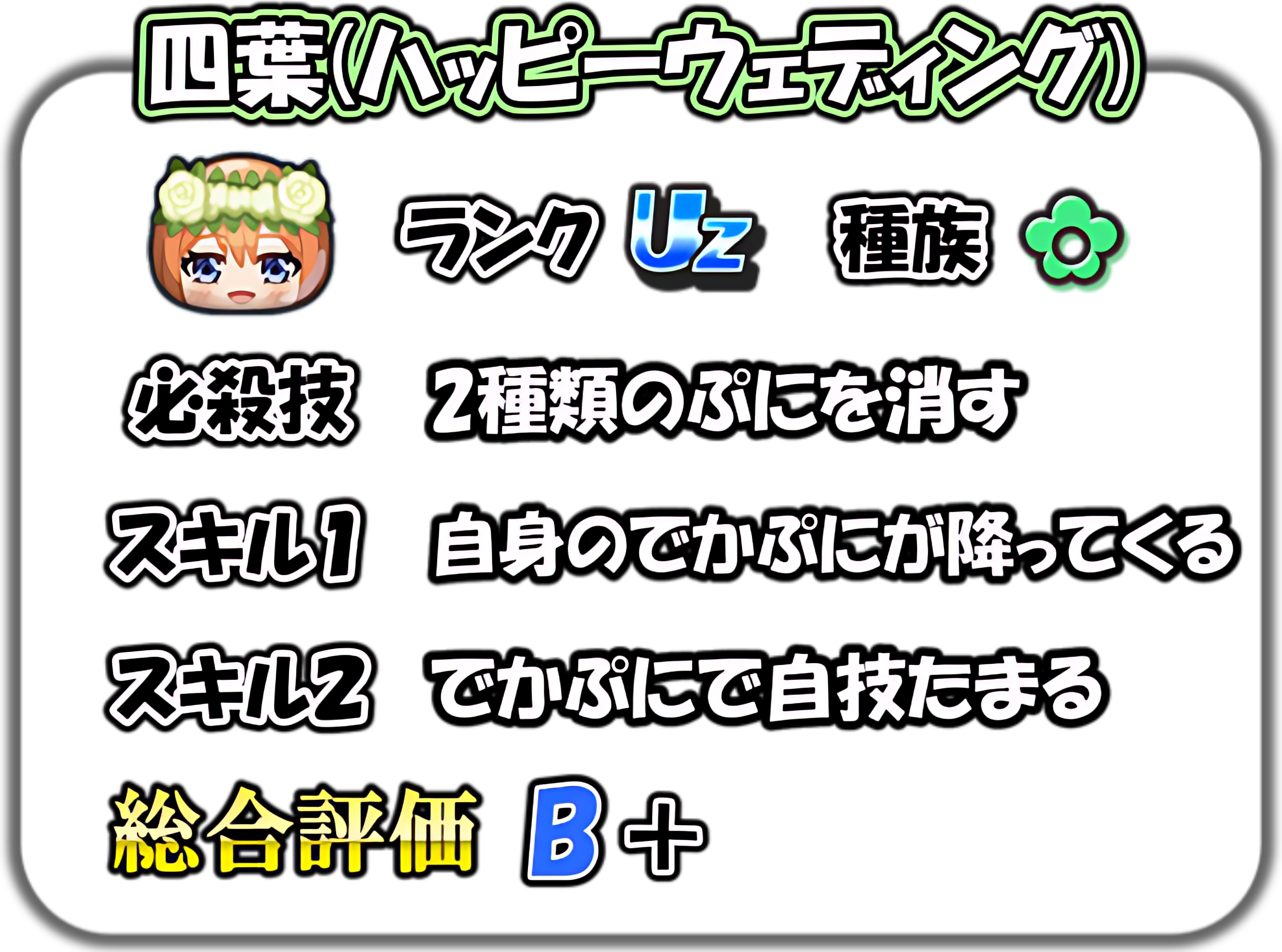 四葉(ハッピーウェディング)の解説