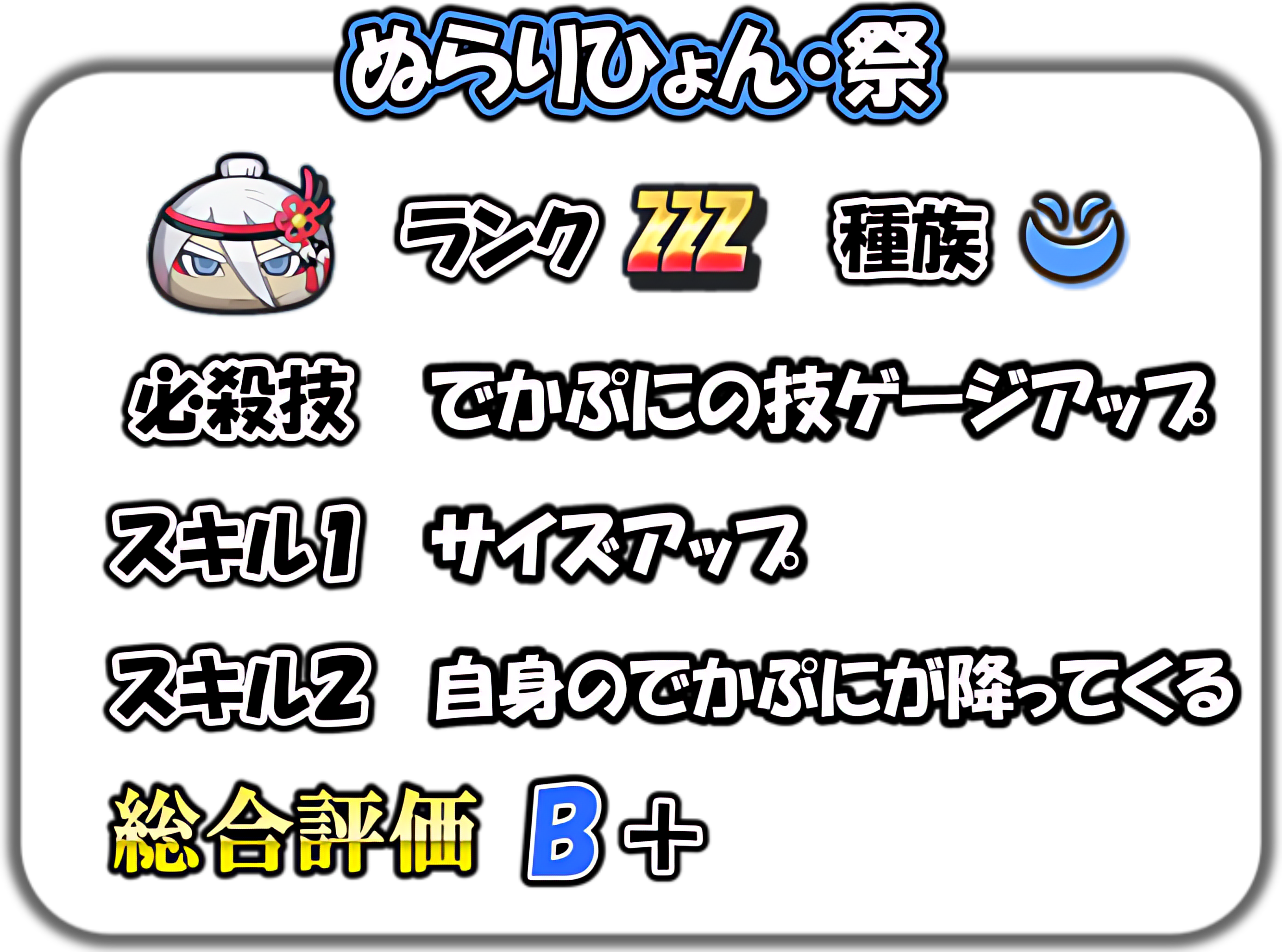 ぬらりひょん・祭の解説