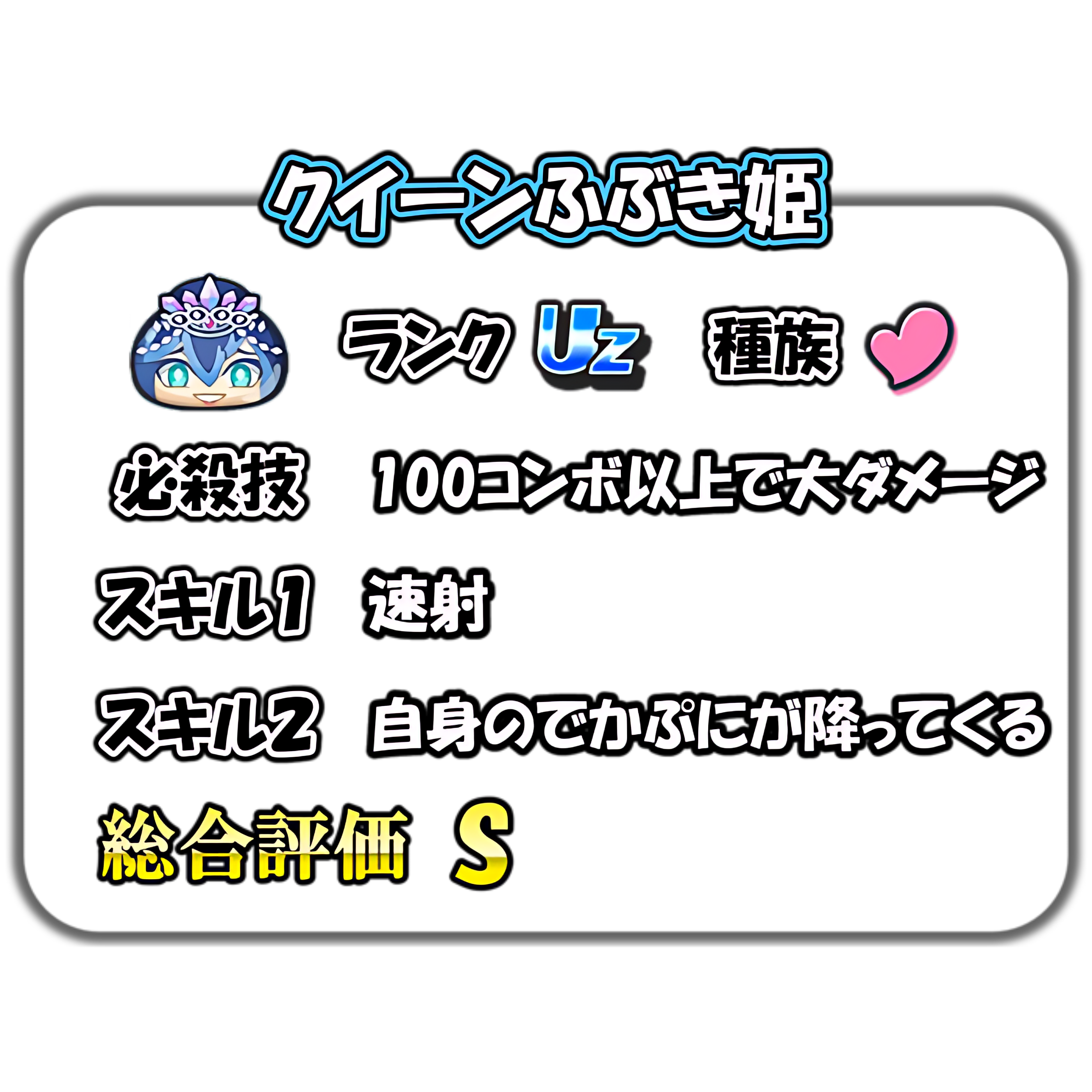 クイーンふぶき姫の解説