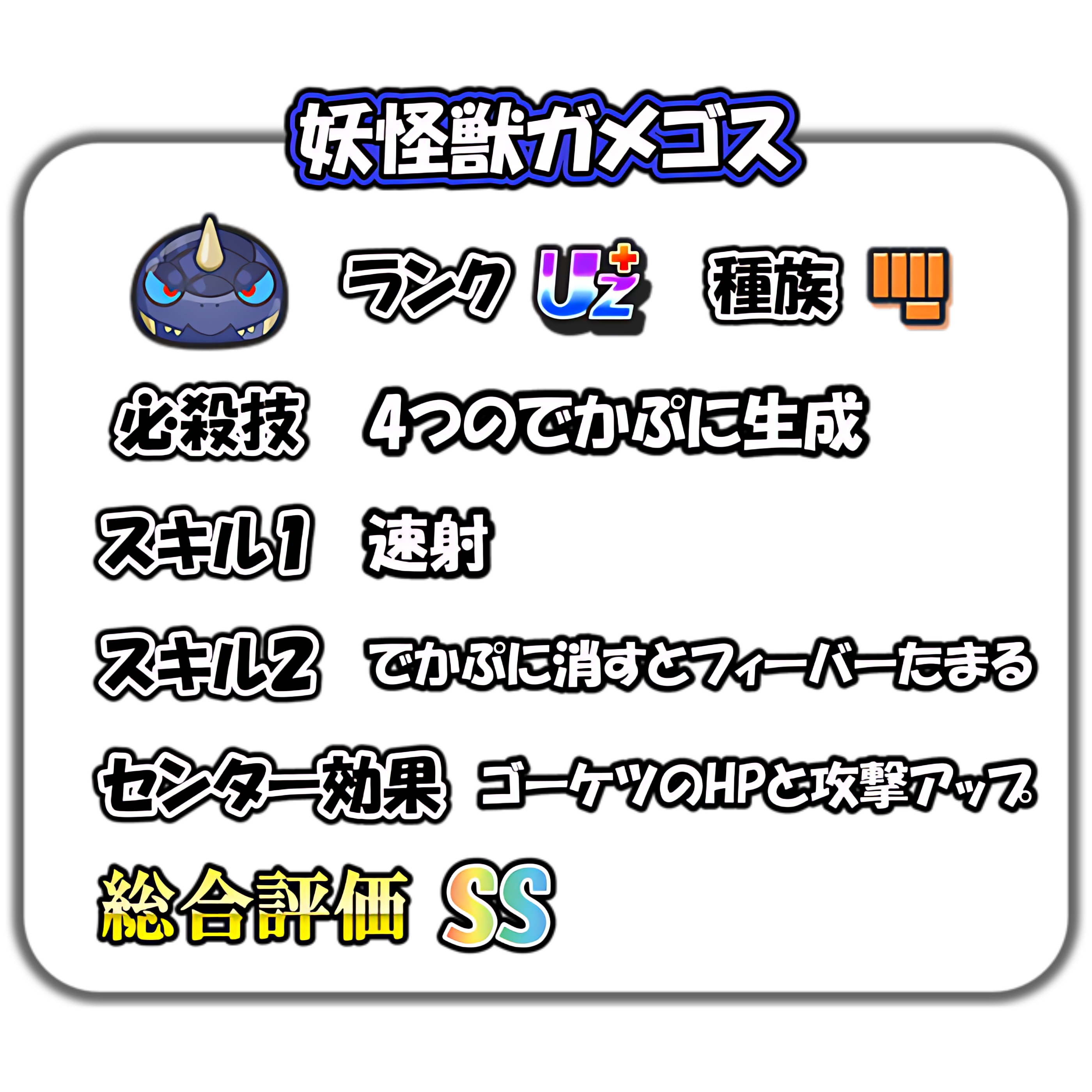 妖怪獣ガメゴスの解説