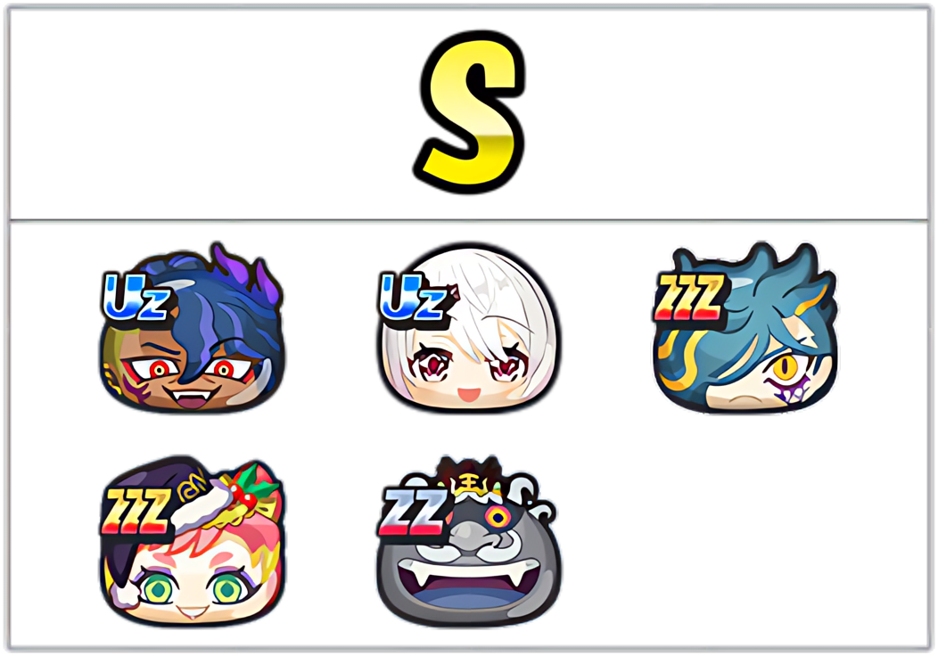 ニョロロン最強ランキングSのキャラ