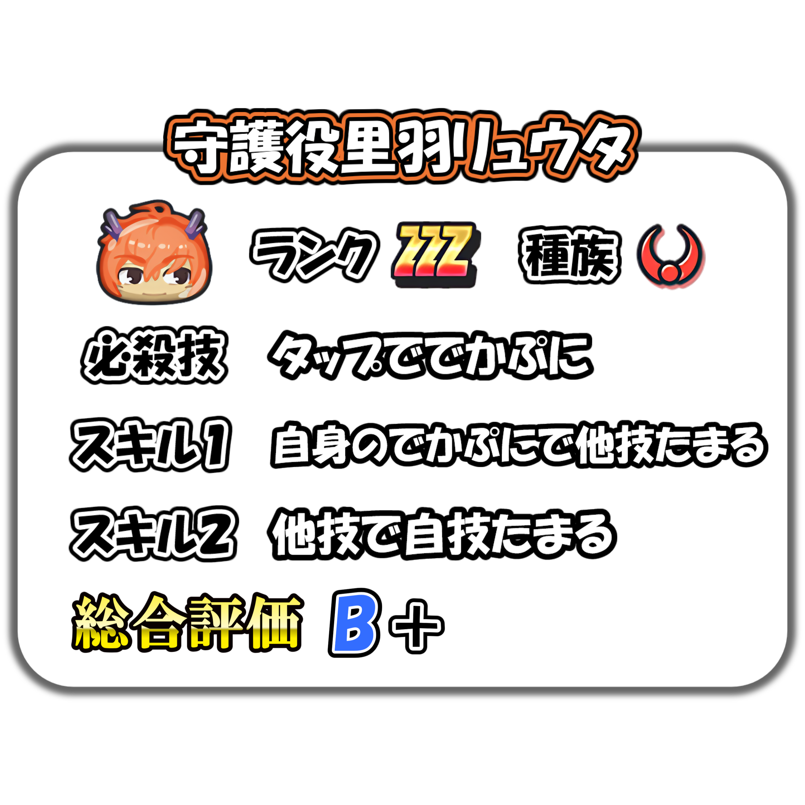 守護役里羽リュウタの解説