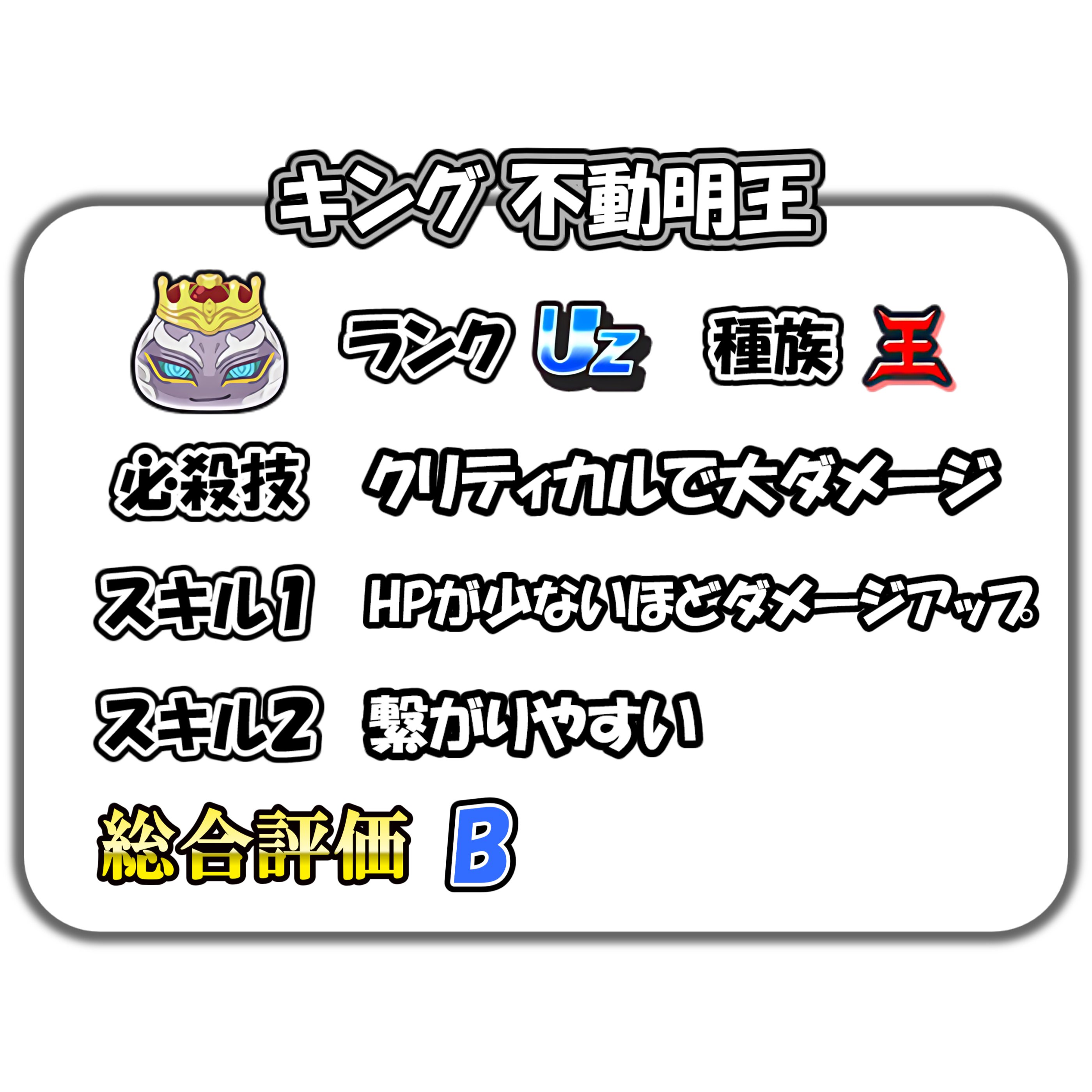 キング 不動明王の解説