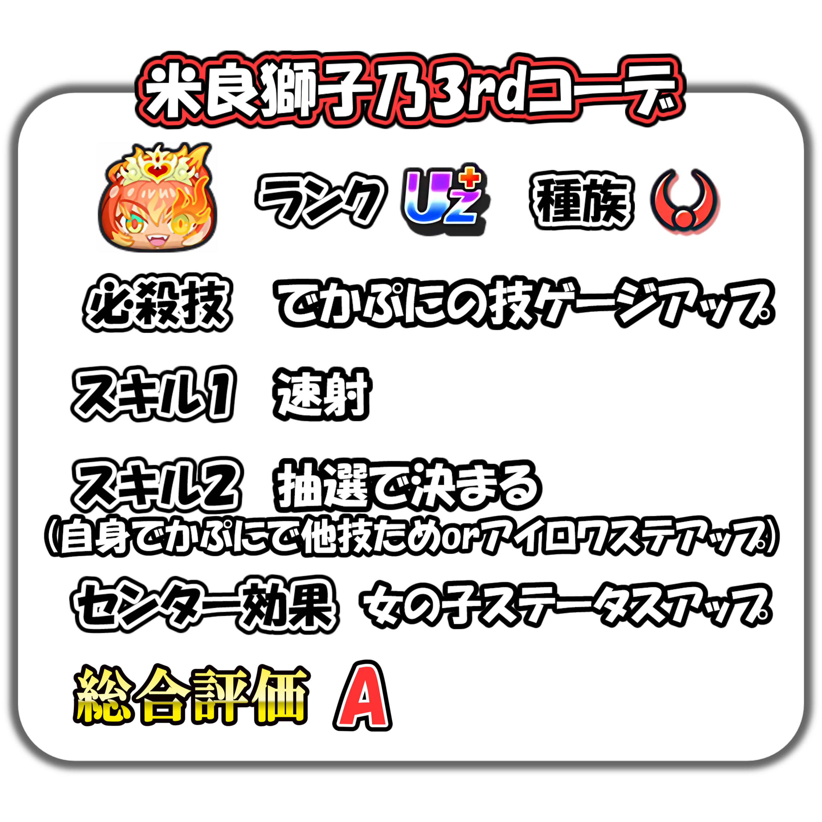 米良獅子乃3rdコーデの解説